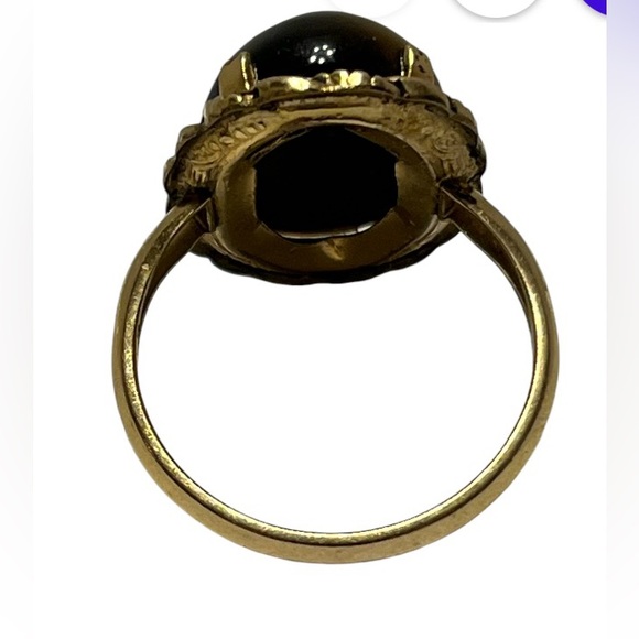10K Gold Filled Tiger Eye Ring. Size 8.5. Pre Owned. - Picture 2 of 3